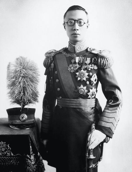 Photo of Puyi, the last Qing and Chinese emperor before his abdication. 